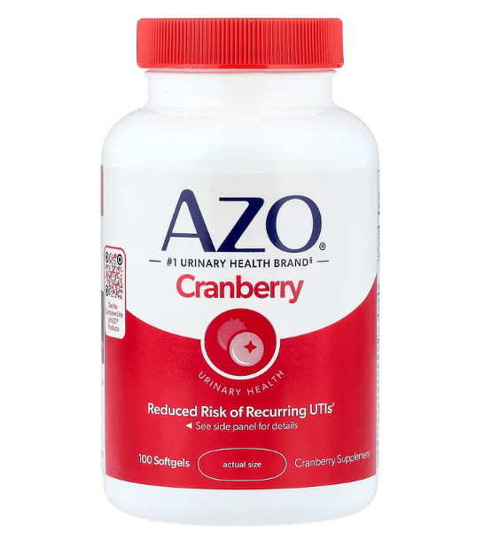 AZO, Cranberry, Urinary Health, 100 Softgels I-Health, Azo, Cranberry, Urinary Tract Health, 100 Softgels - Image 1