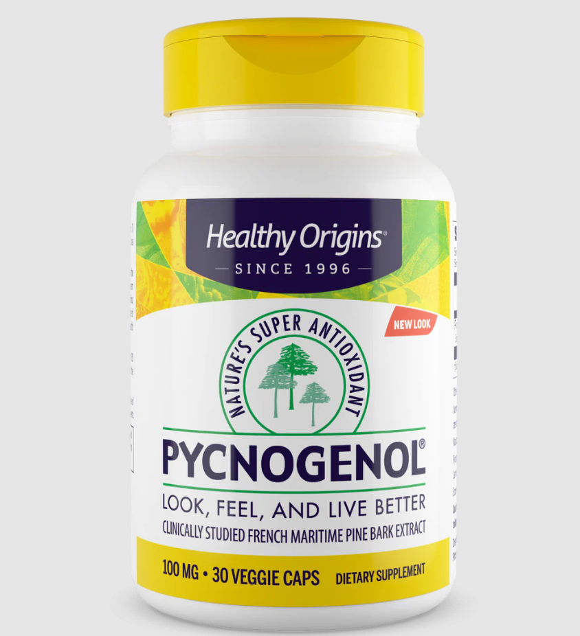 Healthy Origins, Pycnogenol, 100 mg, 30 Veggie Caps Healthy Origins, Pycnogenol, 100 mg, 30 Veggie Caps - Image 1