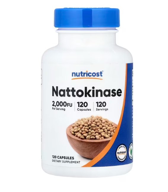 Nutricost, Nattokinase, 2,000 FU, 120 Capsules Nutricost, Nattokinase, 2,000 FU, 120 Capsules - Image 1