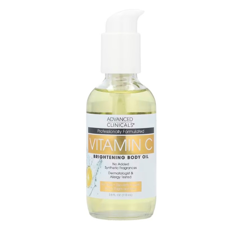 healthkoto-product-ADC-BO112 Advanced Clinicals, Vitamin C, Brightening Body Oil, 3.8 fl oz (112 ml) - Image 1