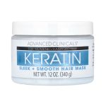 Advanced Clinicals, Keratin, Sleek + Smooth Hair Mask, 12 oz (340 g)