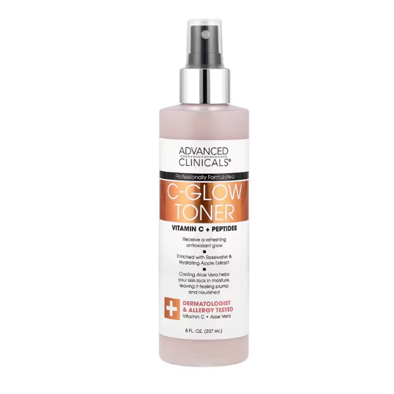 healthkoto-product-AOR-CG237 Advanced Clinicals, C-Glow Toner, Vitamin C + Ferulic Acid, 8 fl oz (237 ml) - Image 1