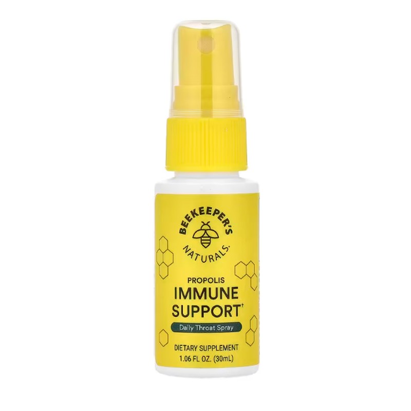healthkoto-product-BKN-PP030 Beekeeper's Naturals, Propolis Immune Support, Daily Throat Spray, 1.06 fl oz (30 ml) - Image 1