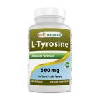 Best Naturals L-Tyrosine -- 500 mg - 180 Capsules
