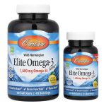 Carlson, Wild Norwegian, Elite Omega-3 Gems®, Natural Lemon, 120 Soft Gels