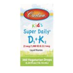 Carlson, Kid's Super Daily® D3 + K2, 0.34 fl oz (10.16 ml)