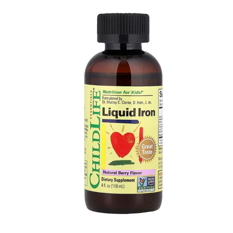 healthkoto-product-CDL-NB118 ChildLife Essentials, Liquid Iron, Natural Berry, 4 fl oz (118 ml) - Image 1