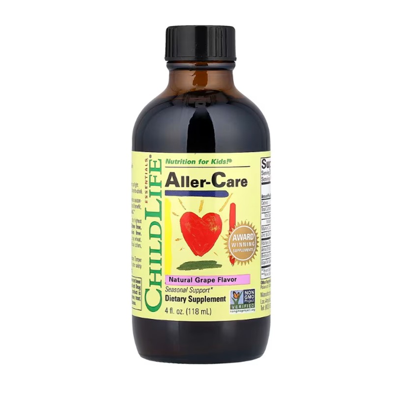 healthkoto-product-CDL-NG118 ChildLife Essentials, Essentials, Aller-Care, Natural Grape, 4 fl oz (118 ml) - Image 1