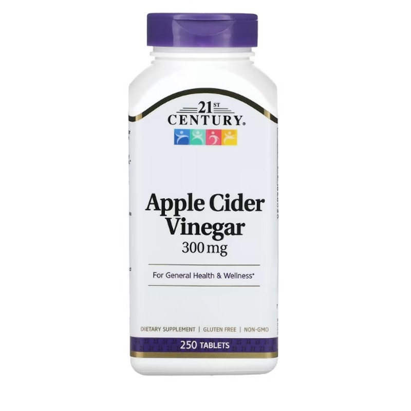 healthkoto-product-CEN-AC250 21st Century, Apple Cider Vinegar, 300 mg, 250 Tablets - Image 1