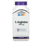 21st Century, L-Arginine, 1,000 mg, 100 Tablets