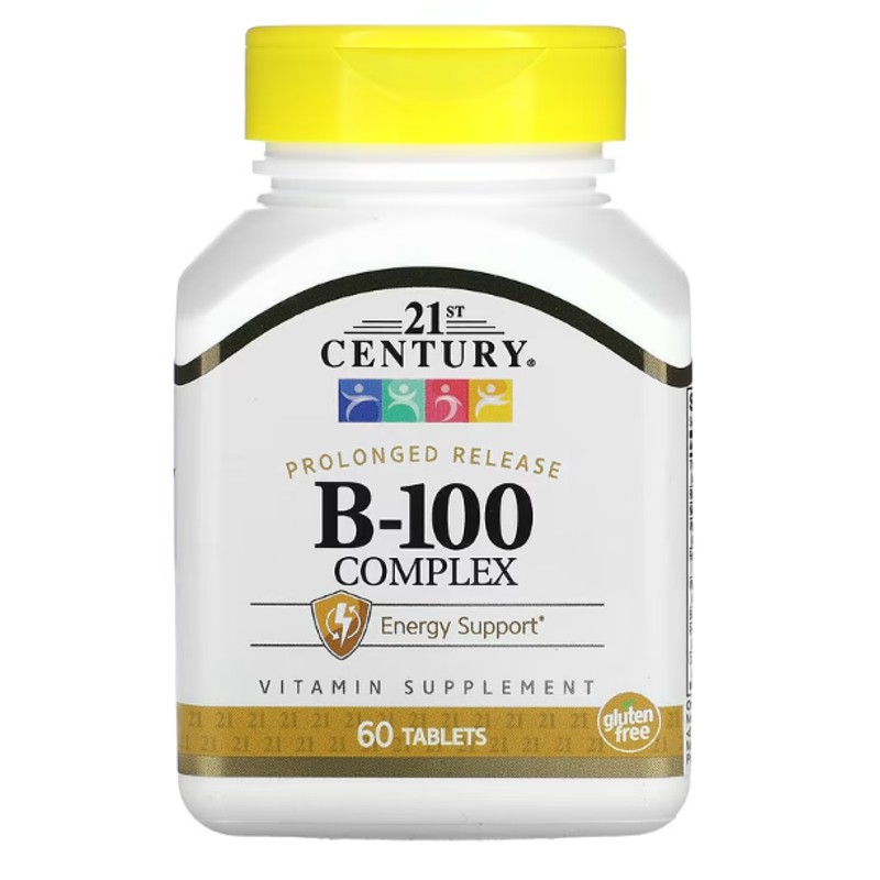 healthkoto-product-CEN-BC100 21st Century, B-100 Complex, Prolonged Release, 60 Tablets - Image 1