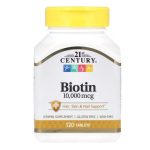 21st Century, Biotin, 10,000 mcg, 120 Tablets