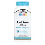 21st Century, Calcium Plus D3, 90 Tablets