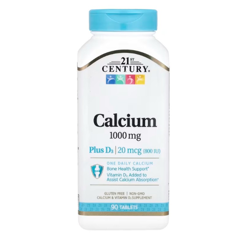 healthkoto-product-CEN-CP090 21st Century, Calcium Plus D3, 90 Tablets - Image 1