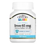 21st Century, Iron, 65 mg, 120 Tablets
