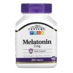21st Century, Melatonin, 3 mg, 200 Tablets