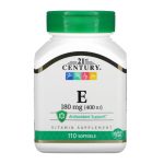 21st Century, Vitamin E, 180 mg (400 IU), 110 Softgels