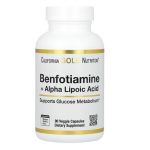 California Gold Nutrition, Benfotiamine + Alpha Lipoic Acid, 90 Veggie Capsules