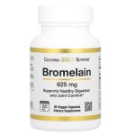 California Gold Nutrition, Bromelain, 625 mg, 30 Veggie Capsules
