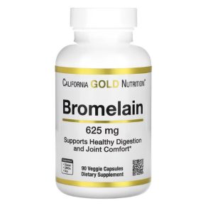 California Gold Nutrition, Bromelain, 625 mg, 90 Veggie Capsules