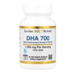 California Gold Nutrition, DHA 700 Fish Oil, Ultra-Concentrated, 1,000 mg, 30 Fish Gelatin Softgels