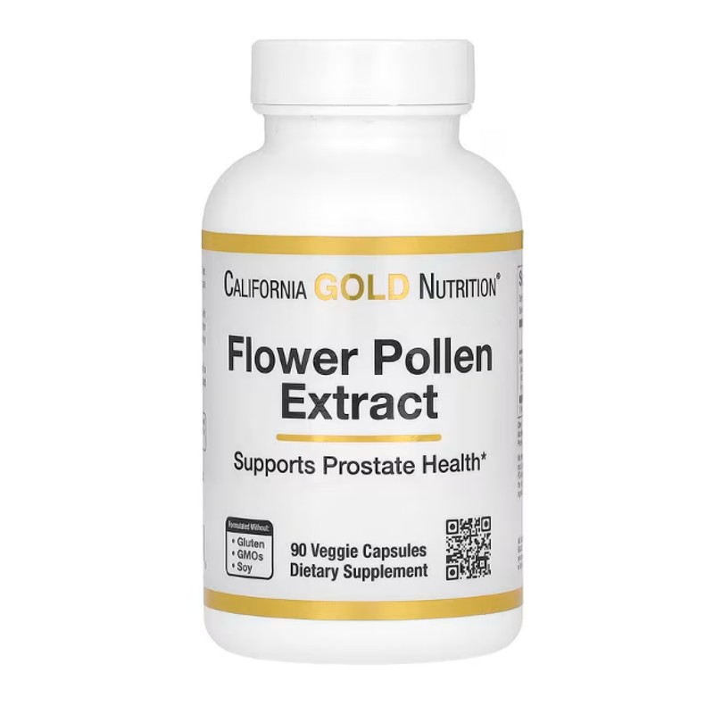 healthkoto-product-CGN-FE090 California Gold Nutrition, Flower Pollen Extract, 90 Veggie Capsules - Image 1