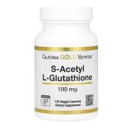 California Gold Nutrition, S-Acetyl L-Glutathione, 100 mg, 120 Veggie Capsules