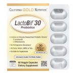 California Gold Nutrition, LactoBif Probiotics, 30 Billion CFU, 60 Veggie Capsules