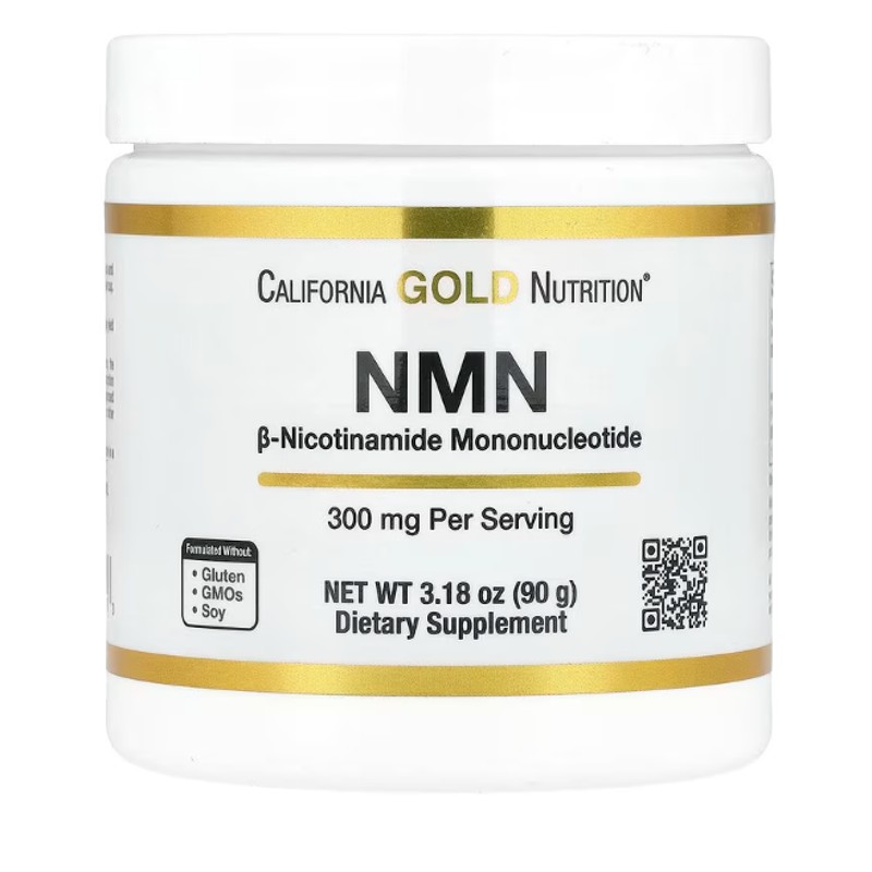 healthkoto-product-CGN-NP090 California Gold Nutrition, NMN Powder, 300 mg, 3.2 oz (90 g) - Image 1