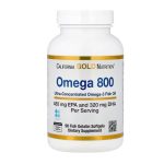 California Gold Nutrition, Omega 800 Pharmaceutical Grade Fish Oil, 80% EPA/DHA, Triglyceride Form, 1,000 mg, 90 Fish Gelatin Softgels