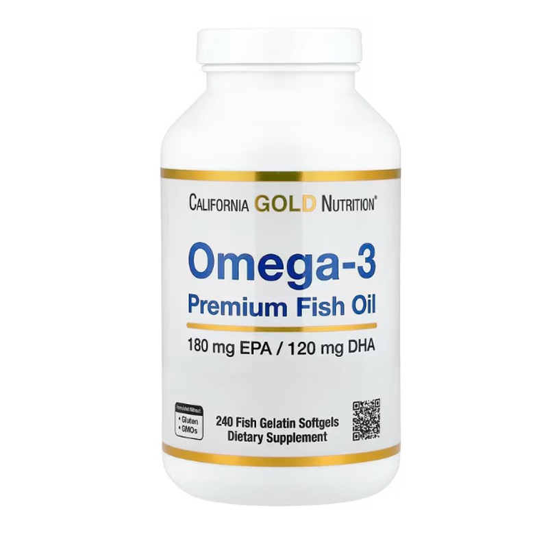healthkoto-product-CGN-OF240 California Gold Nutrition, Omega-3, Premium Fish Oil, 240 Fish Gelatin Softgels - Image 1