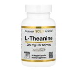California Gold Nutrition, L-Theanine 200 mg, 60 caps