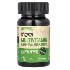 Deva, Vegan Multivitamin & Mineral Supplement, 90 Tablets