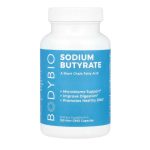 BodyBio, Sodium Butyrate, 100 Non-GMO Capsules