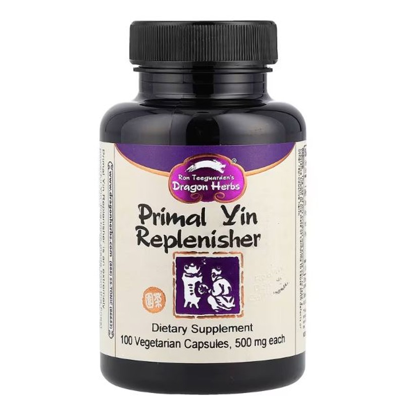 healthkoto-product-DRA-YR100 Dragon Herbs, Primal Yin Replenisher, 500 mg, 100 Vegetarian Capsules - Image 1