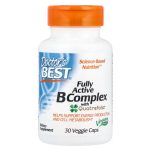 Doctor's Best, Fully Active B Complex with Quatrefolic, 30 Veggie Caps