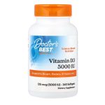 Doctor's Best, Vitamin D3, 125 mcg (5000 IU), 360 SoftgeL