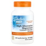 Doctor's Best, High Absorption Magnesium 100% Chelated, 100 mg, 120 Tablets