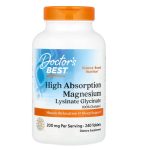 Doctor's Best, High Absorption Magnesium 100% Chelated, 100 mg, 240 Tablets