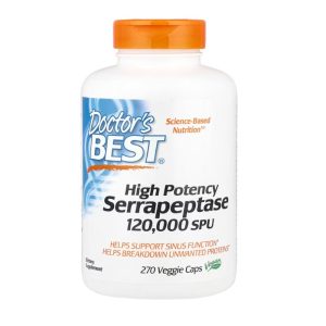 Doctor's Best, High Potency Serrapeptase, 120,000 SPU, 270 Veggie Caps