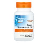 Doctor's Best, Trans-Resveratrol 200 , 200 mg, 60 Veggie Caps