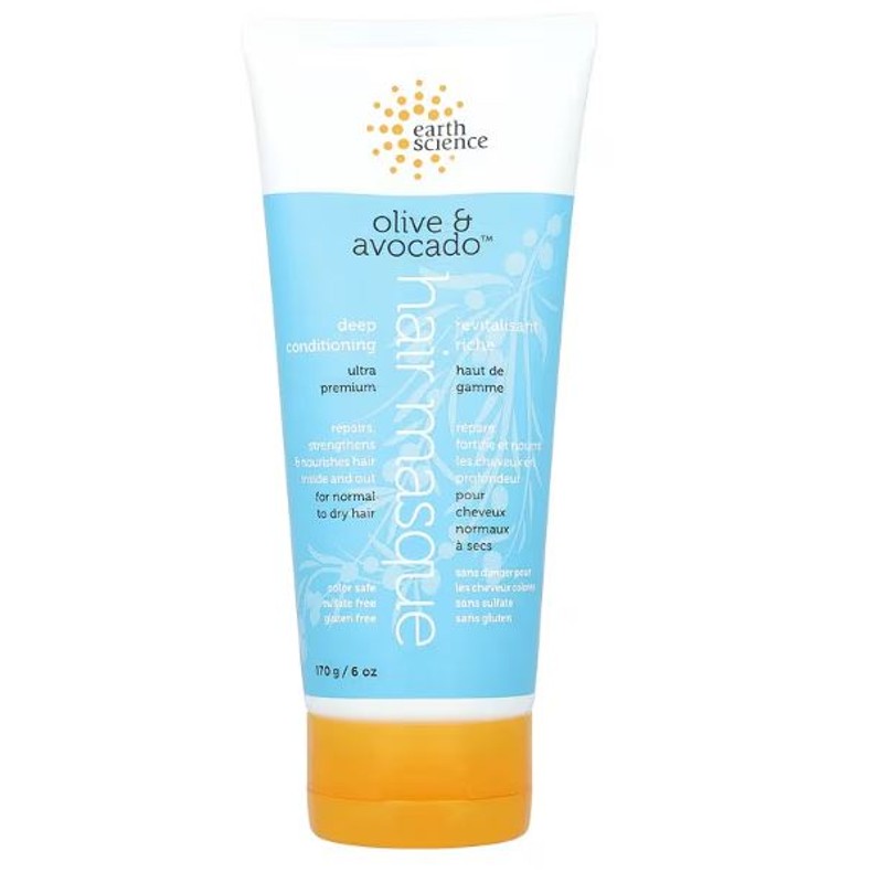 healthkoto-product-ERS-DC170 Earth Science, Deep Conditioning, Hair Masque, Olive & Avocado, 6 oz (170 g) - Image 1