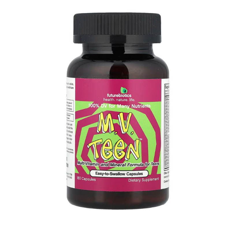 healthkoto-product-FBS-MV180 Futurebiotics, M.V. Teen™, 180 Capsules - Image 1
