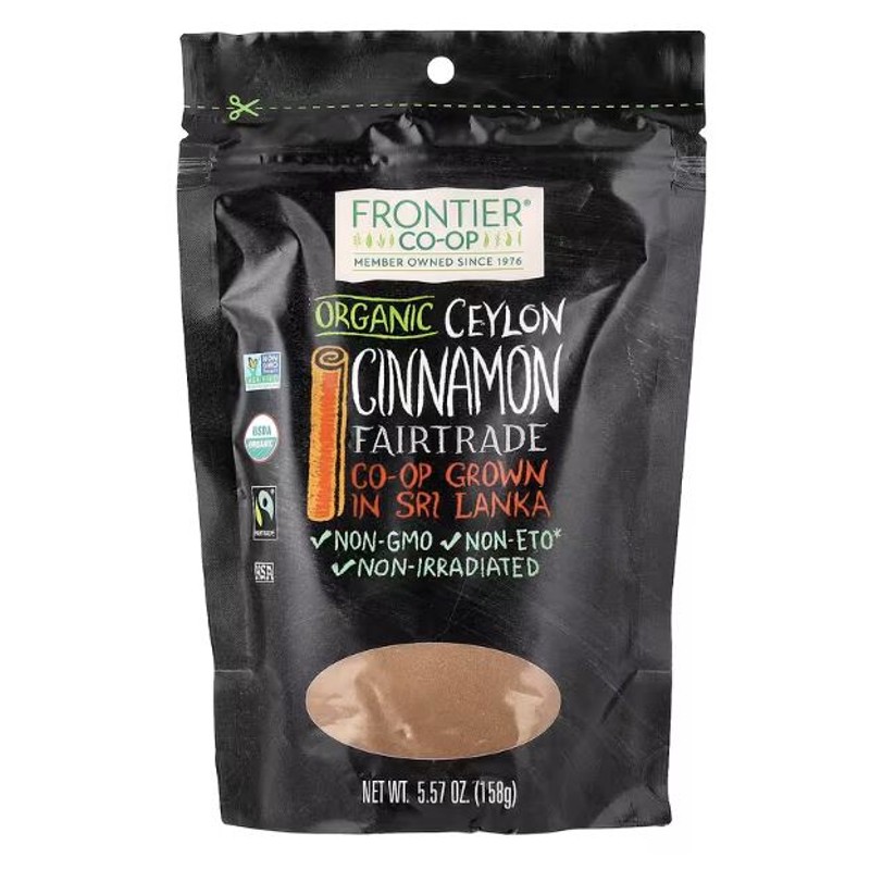 healthkoto-product-FRO-FT158 Frontier Co-op, Organic Fairtrade Ceylon Cinnamon, 5.57 oz (158 g) - Image 1