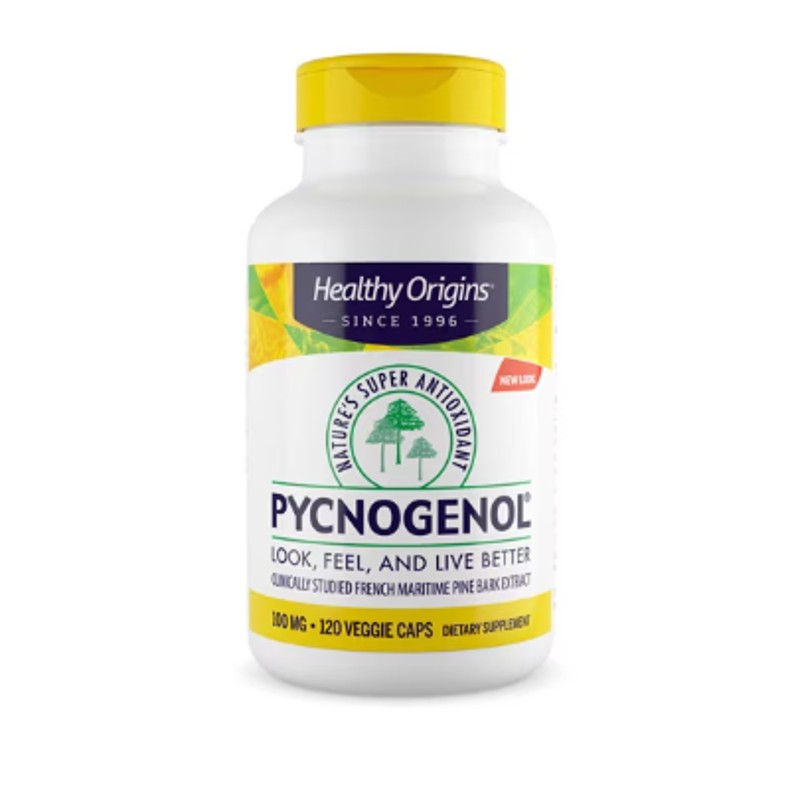 healthkoto-product-HLO-PL120 Healthy Origins, Pycnogenol, 100 mg, 120 Veggie Caps - Image 1