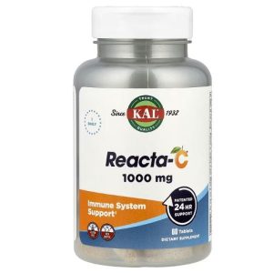 KAL, Reacta-C, 1,000 mg, 60 Tablets