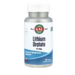 KAL, Lithium Orotate, 5 mg, 60 VegCaps