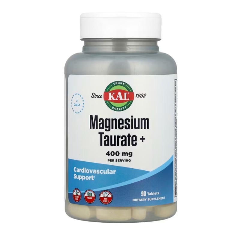healthkoto-product-KAL-MT090 KAL, Magnesium Taurate+, 90 Tablets - Image 1