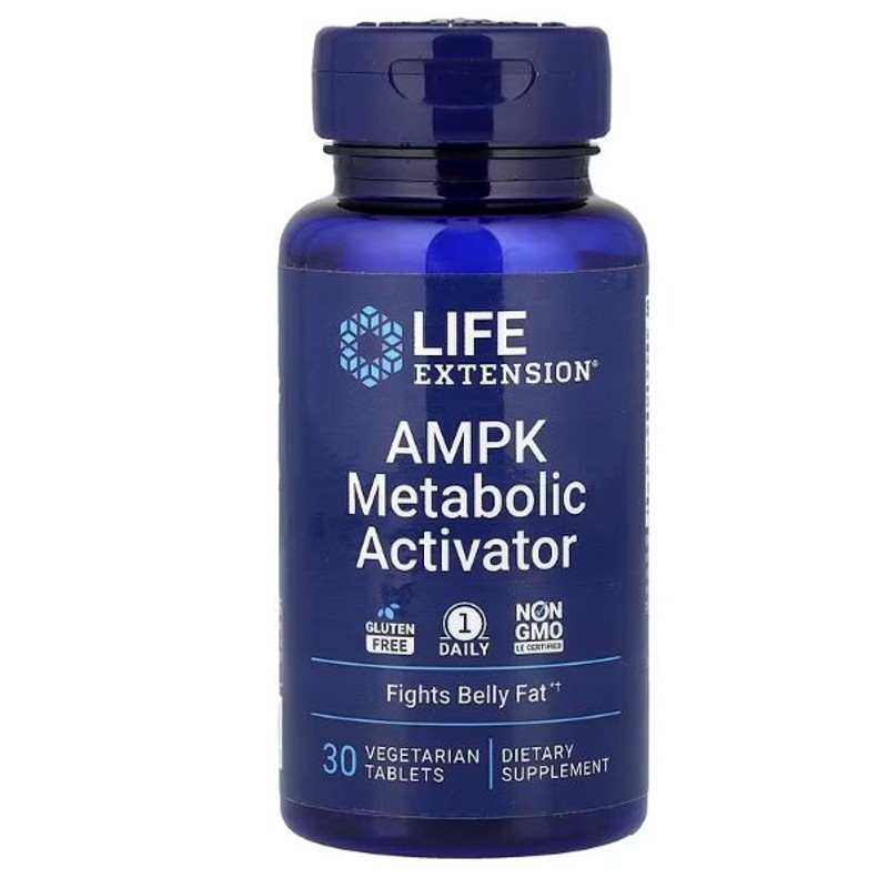 healthkoto-product-LEX-MA030 Life Extension, AMPK Metabolic Activator, 30 Vegetarian Tablets - Image 1
