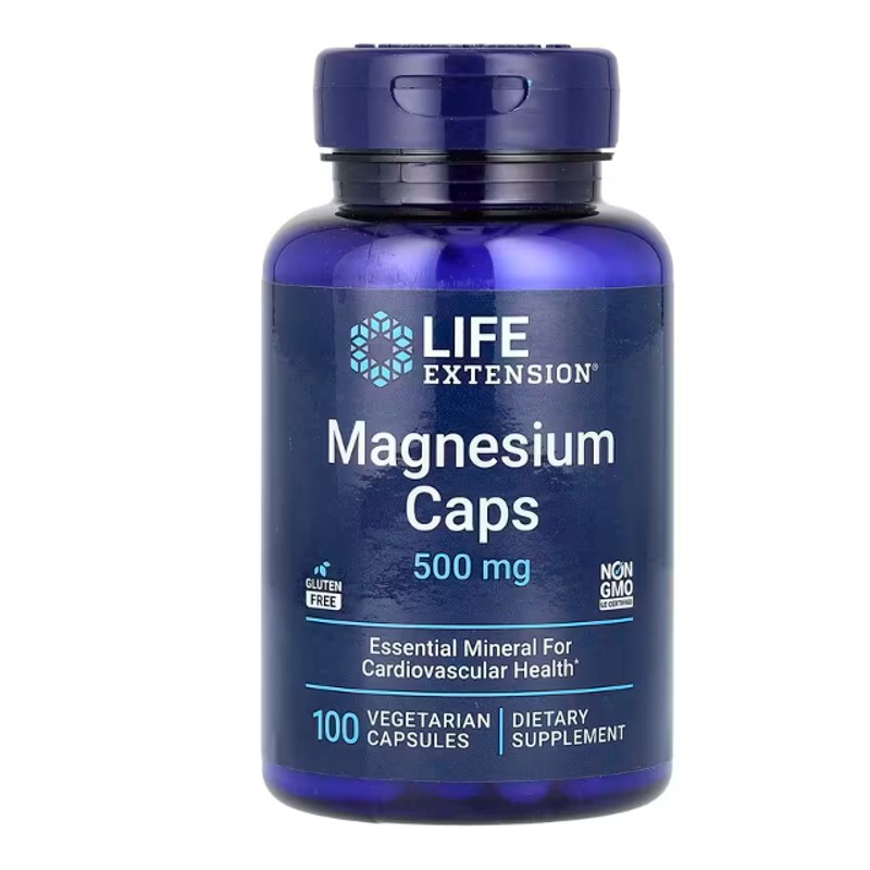 healthkoto-product-LEX-MC100 Life Extension, Magnesium Caps, 500 mg, 100 Vegetarian Capsules - Image 1